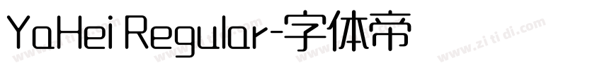 YaHei Regular字体转换
